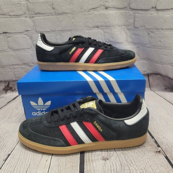adidas Samba OG Core Black Better Scarlet - Picture 4 of 9